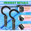 2 Pack Pool Vacuum Hook for Poles Universal Robot Compatibility Telescopic Attachment 3