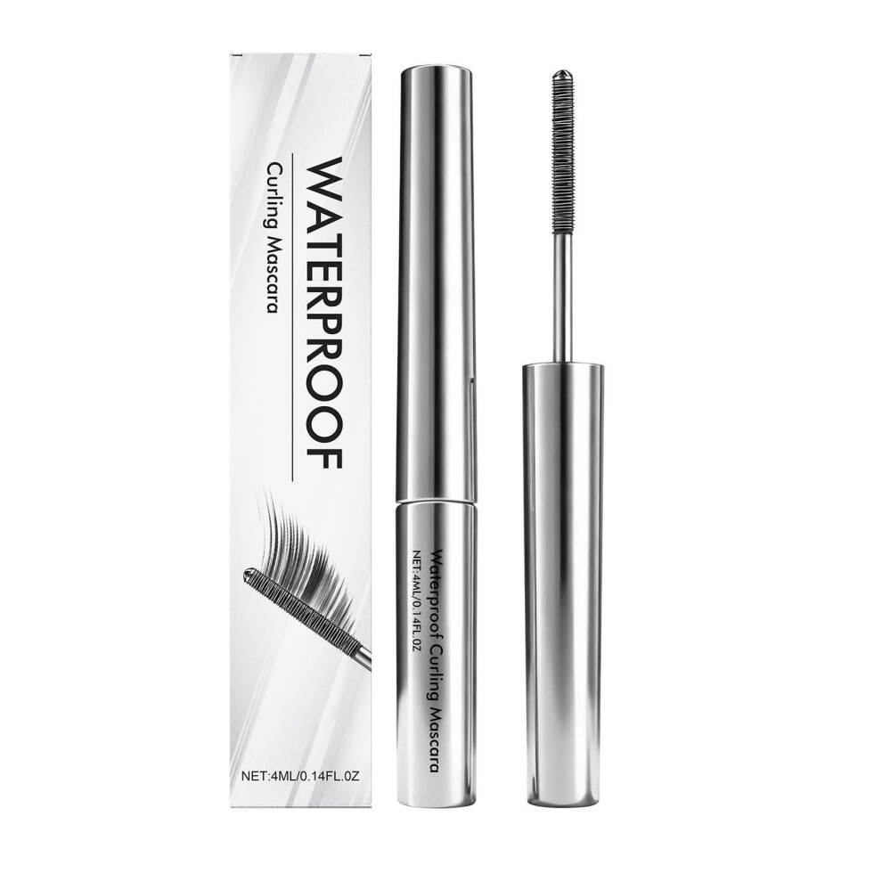 Waterproof Curling Mascara Volumizing Lengthening SmudgeProof Formula for Long Lasting 3D Curl Eyelashes (1PC)