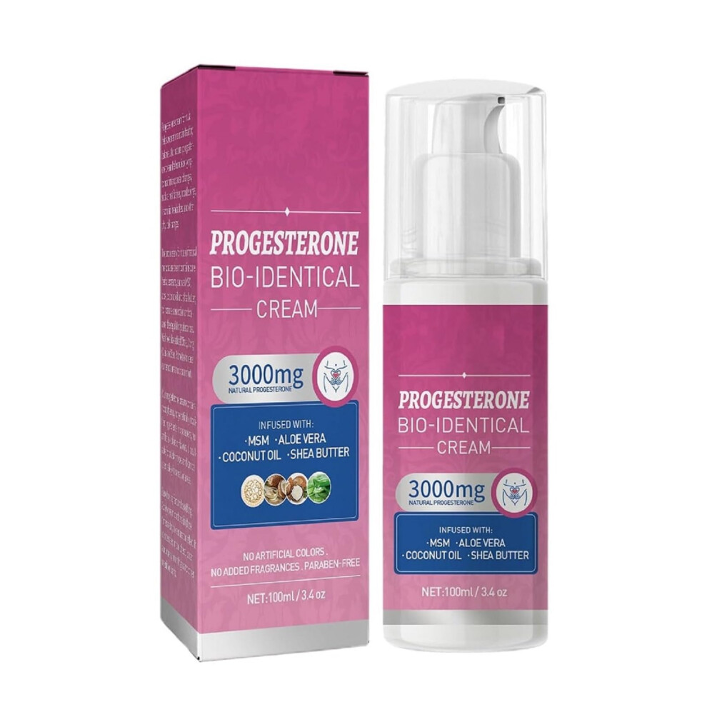Cream/Pink Menopause Estrogen With Fast Absorbing Vegan Formula For Hormone Balance And Relief, 1Pc