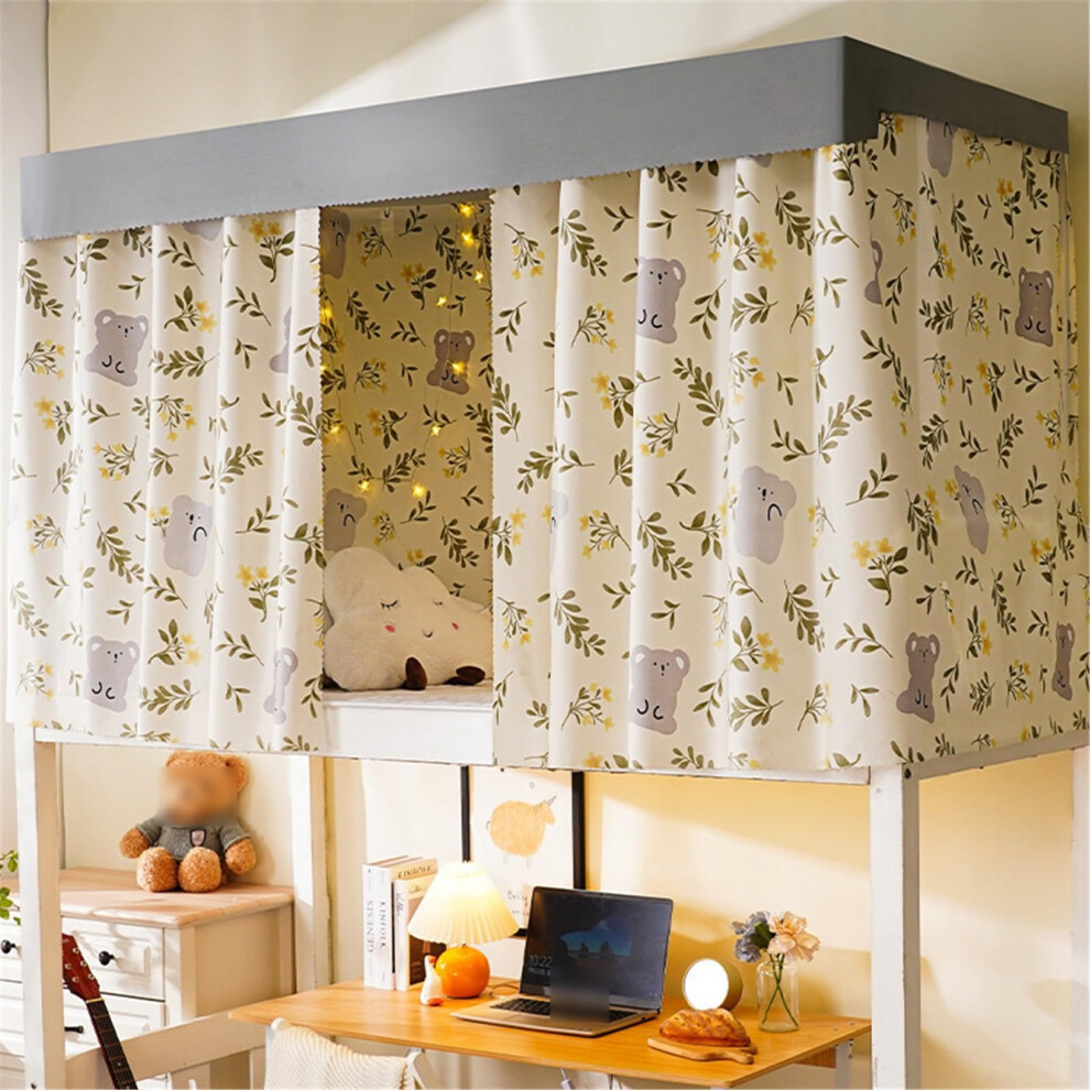 Bunk Bed Privacy Curtain for College Dorm, Breathable Fabric, Easy Install, 1.35M