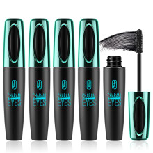 4 Pack 4D Silk Fiber Waterproof Volumizing Mascara Set, Smudge Proof Lengthening, No Clumping