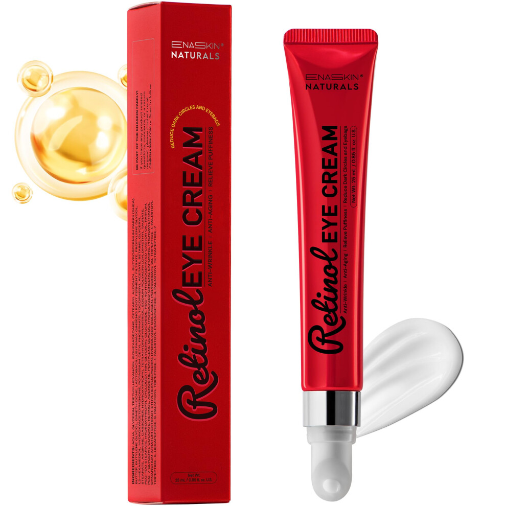 Cream/Dark Retinol Eye For Circles And Puffiness, Anti Aging Wrinkle Hydrating Serum 0.85Oz
