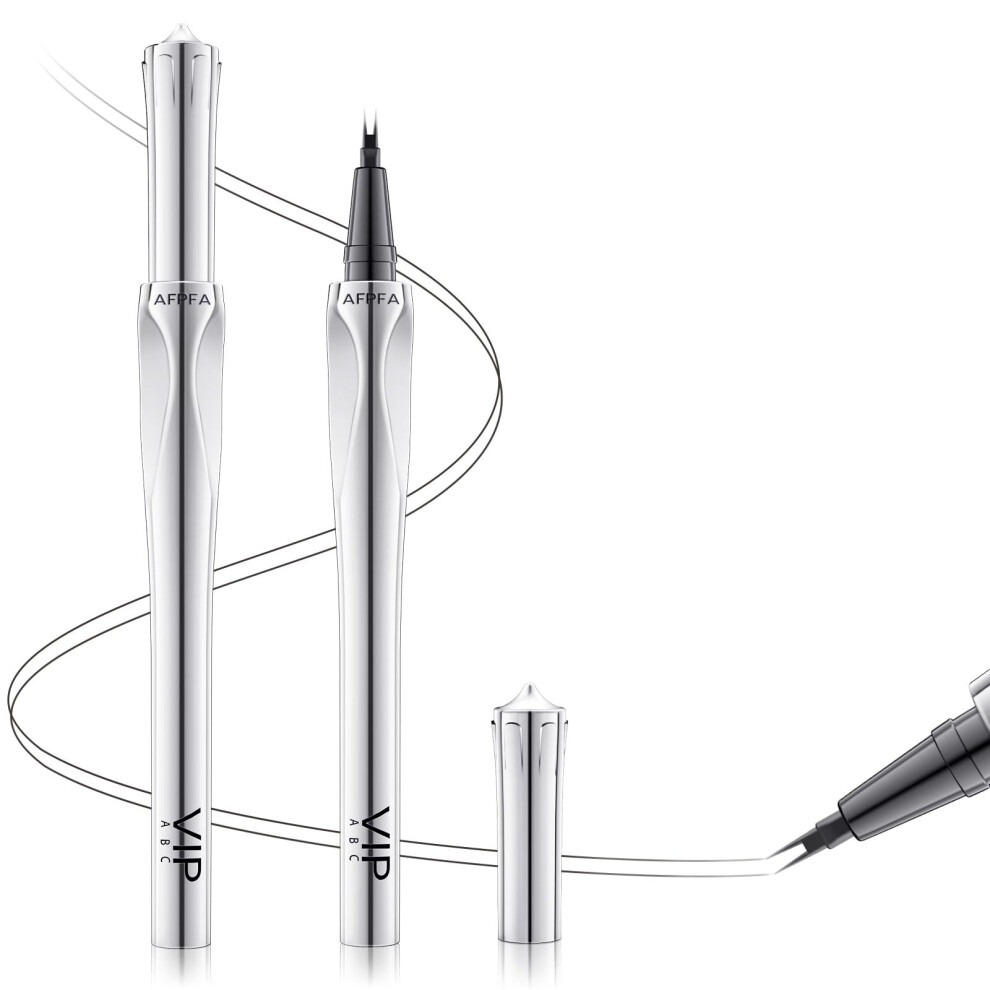 Brown Waterproof Micro Fork Eyebrow Pencil Gray With 4Prong Tip And Spoolie Brush For Natural Longlasting Brows
