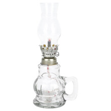 Vintage Glass Kerosene Lamp Antique Oil Lantern for Home Decor Garden Reliable Emergency Lighting