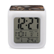 Vintage Fantasy Dragon LED Color Changing Digital Alarm Clock with Temperature Date Display