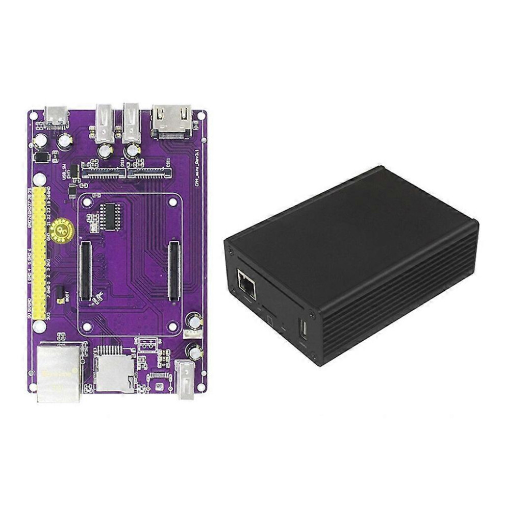 (As Show, Bc) Metal Case Board For Cm4 Mini Io Expansion Module Board And Enclosure Kit 3364096706602