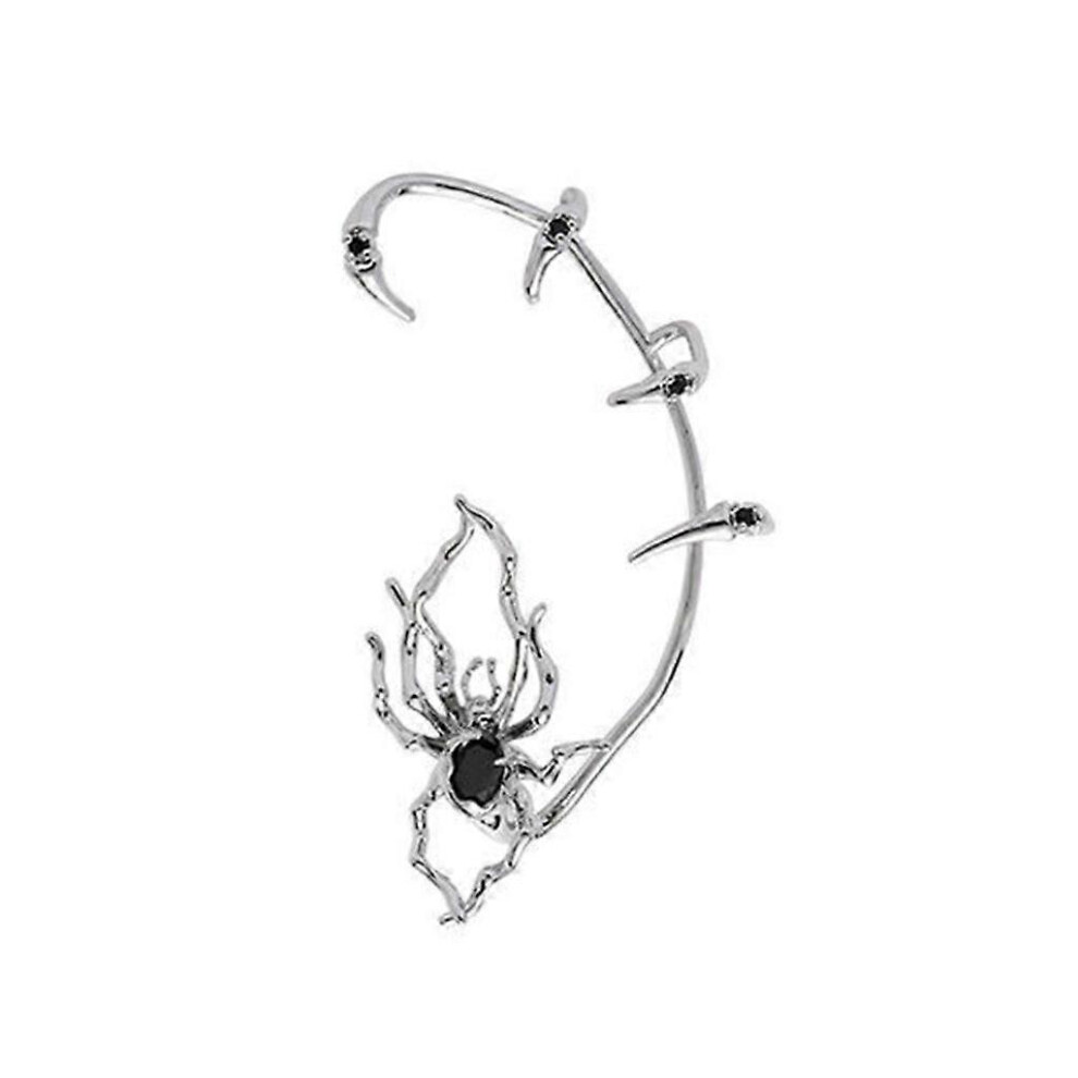 (As Show, Left) Exaggerated Animal Earrings Punk Cartilage Ear Clip Metal Spider Claws Ear Hook 5213747808692