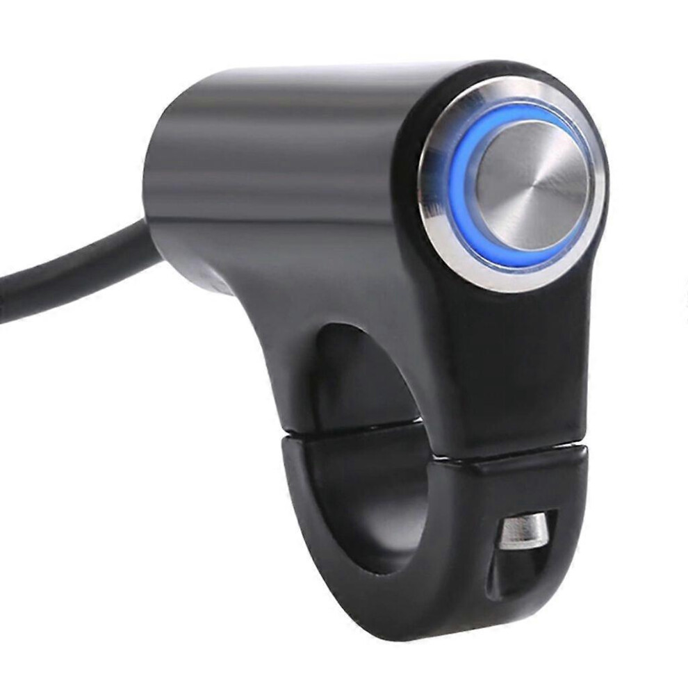 (As Show, Red Light Self Locki) Motorcycle Atv Handlebar Button On Off Switch 22Mm 7/8" Motorbike Refit 12V 5213747842115