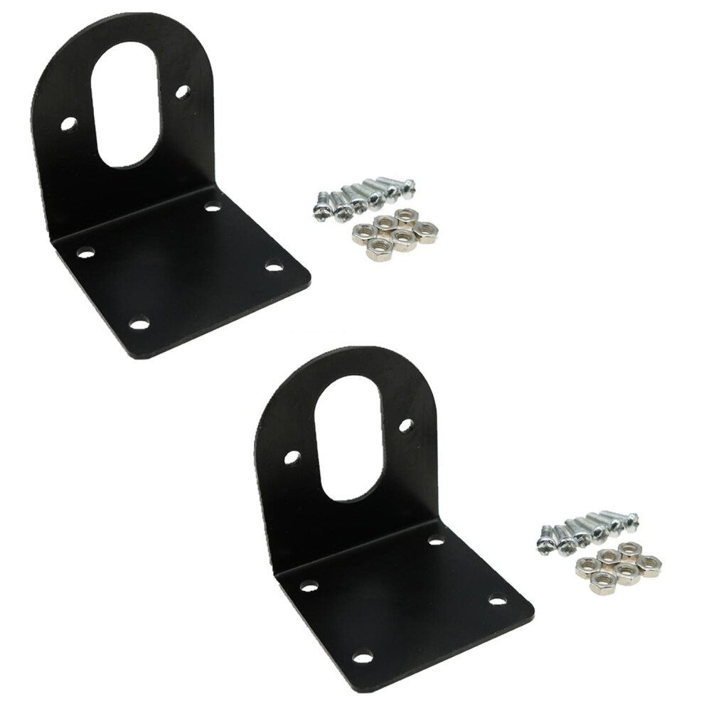 2Pcs Metal Motor Mount Bracket 47X41x40mm With Screws For 550 545 540 Dc Motors Black 9070919529269