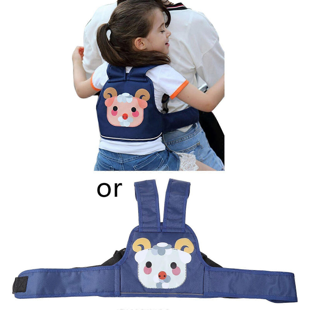 (As Show, One Size) Baby Safety Belt With Cute Cartoon Pattern Motorcycle Kids Safety Backpack Belt 3364096705001