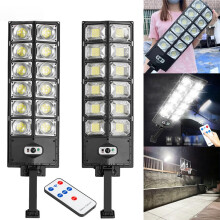 Outdoor Solar Lights 720 LED IP65 Motion Sensor Wall Lamp with Remote for Patio Yard Porch