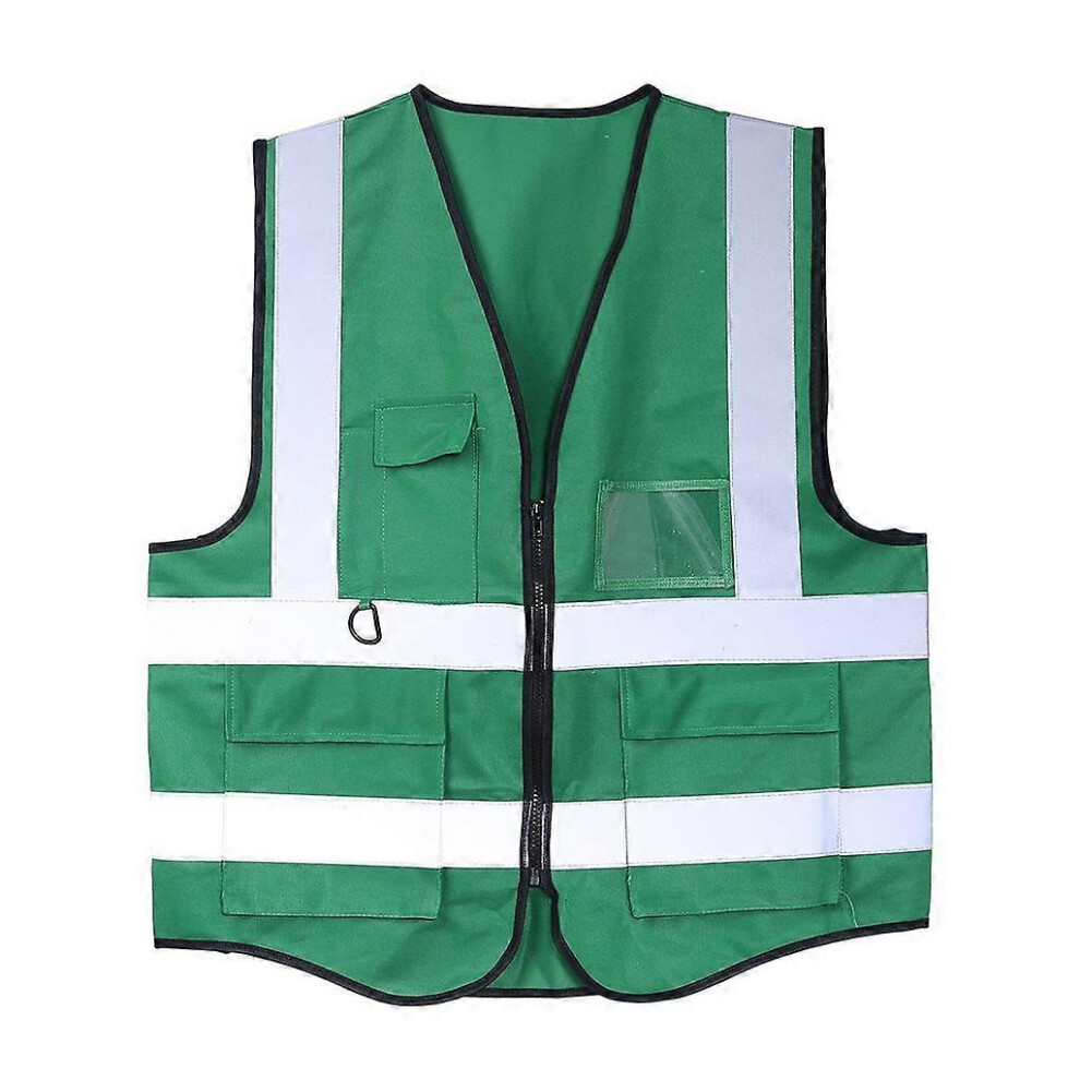 (As Show, Green) Safety Vest Reflective High Visibility Vest Safety Vests For Running Walking 5213747804816