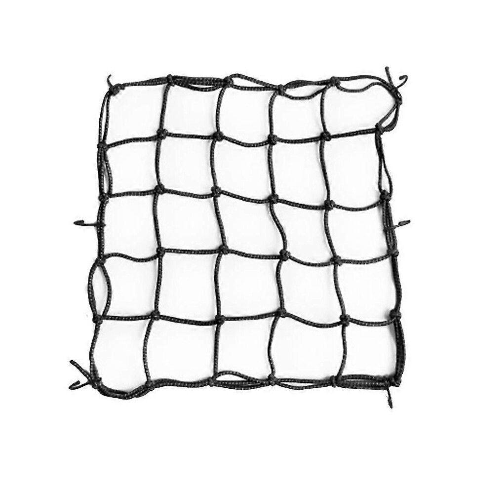 (As Show, Blue) Motorcycle Cargo Net 16"X16" Heavy Duty Bungee Net Luggage Thicken Netting 5213747804588