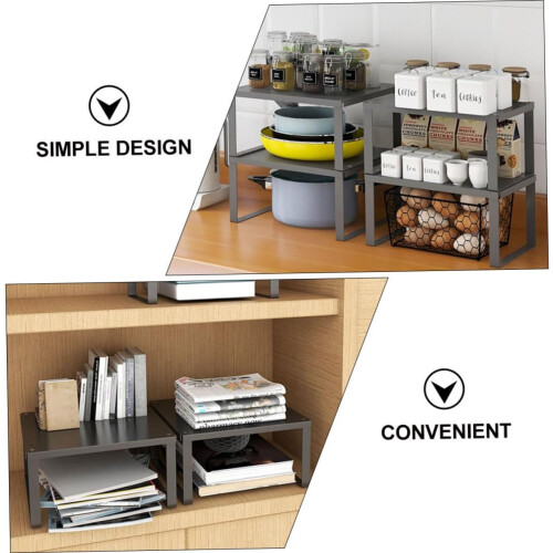 Kitchen Storage Rack No Installation Required Sturdy Iron Organizer Shelf for SpaceSaving Kitchen 1