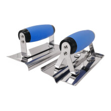Stainless Steel Corner Trowel Set with Ergonomic Nonslip Handle for Precision Plastering Finishing