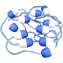 Pool Safety Rope with Floats 18ft Swimming Pool Divider for Inground Pools with Stainless Hooks