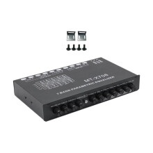 7 Band Car Audio Equalizer with 6 Channel Output and Independent Subwoofer Control