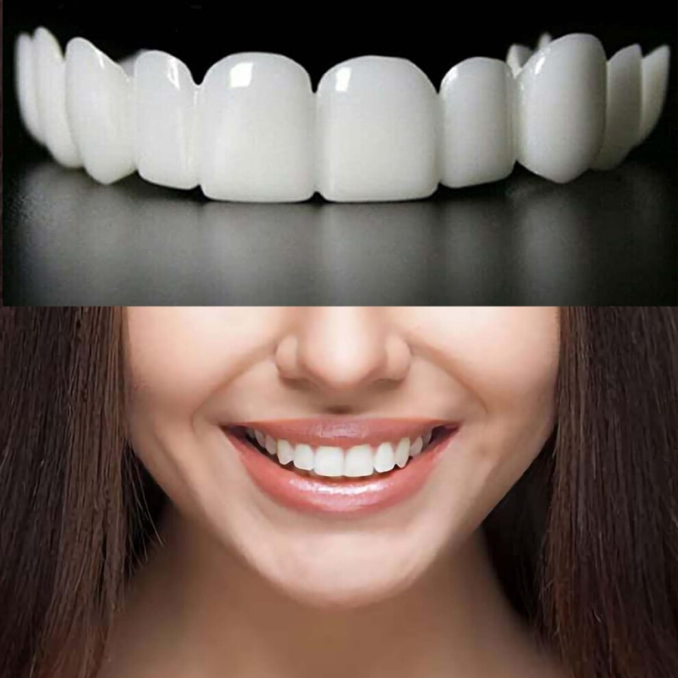 Adjustable Cosmetic Teeth Veneer with Easy Setup for Temporary Confident Smile Everyday Use