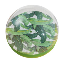 Inflatable Beach Ball with Bright Colorful Patterns for Pool Parties and Swimming Activities