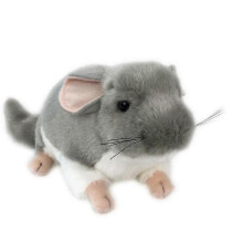 TOYS&TOTS Realistische Chinchilla-Maus-Tier-Plüschpuppe Heim-Desktop-Dekoration