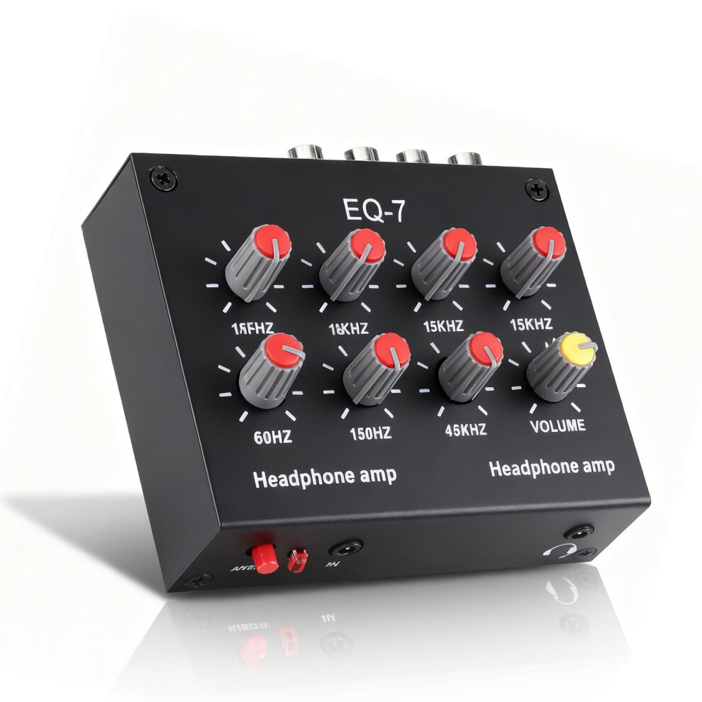 Eq7 7 Band Car Audio Equalizer With Bass Adjustment And Dual Channel 3.5Mm Output 9053599869832