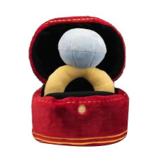 Ringbox Plüschspielzeug Liebescase Kuscheltier Kauspielzeug Geräusche Welpen Kinder Weichhunde Interessiertes Spielzeug