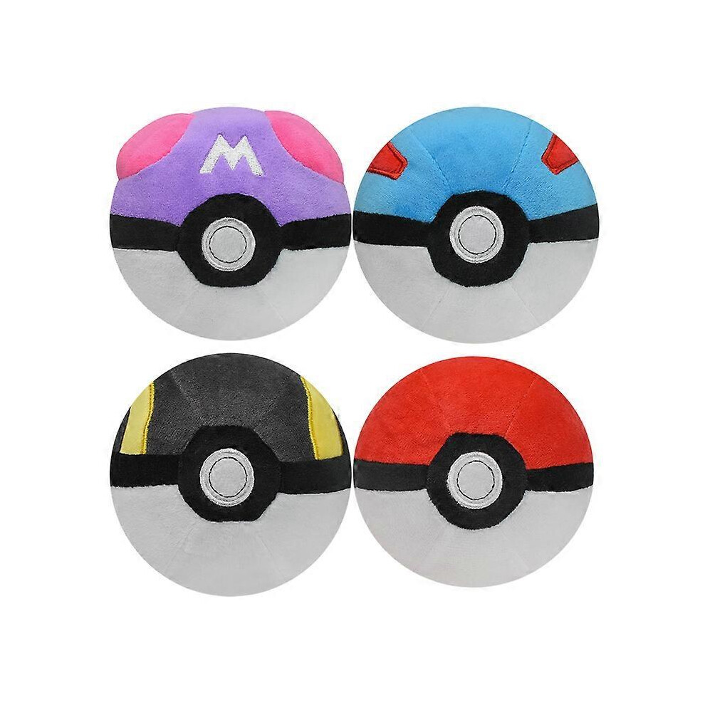 Pokemon Plush Pokeball Pokemon 4 piese/set Master Ball Super Ball Great ...