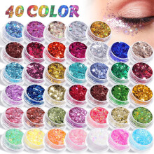 40Color Body Glitter Gel with GlowinDark Effect for Face, Hair and Body Makeup Festivals Cosplay