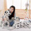Dalmatiner-Stofftier, 50 cm lebensechtes Plüschhund-Geschenk für Kinder 4