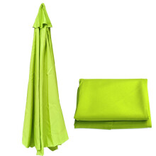 Patio Umbrella Replacement Canopy 2.7M 8 Ribs Waterproof Polyester with Wind Vent for Garden