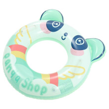 Panda Swimming Ring with Handle Thickened PVC Inflatable Pool Float for Kids Boys and Girls