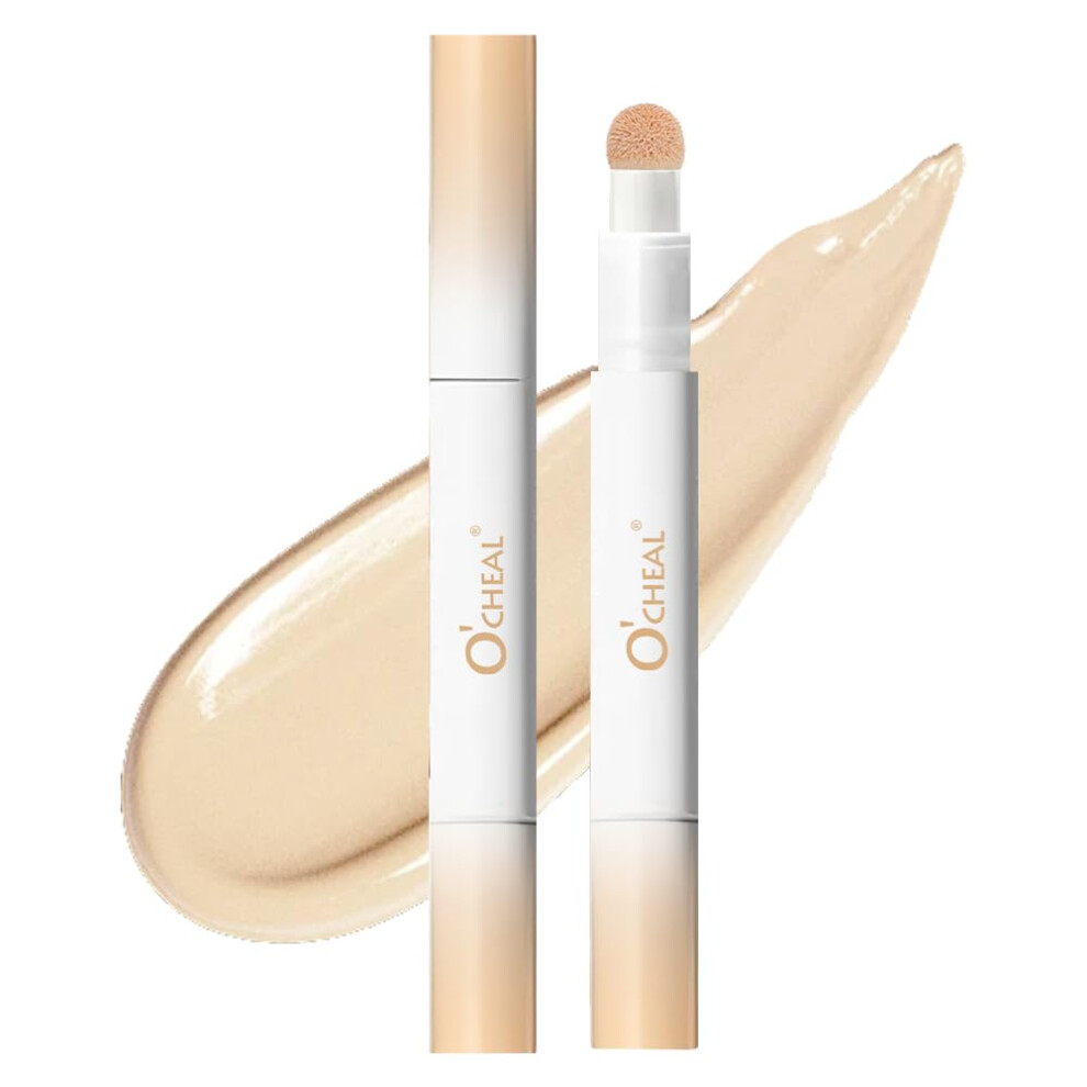 Full Coverage Under Eye Concealer Ivory Shade, Hydrating LongLasting Lightweight Vegan Formula