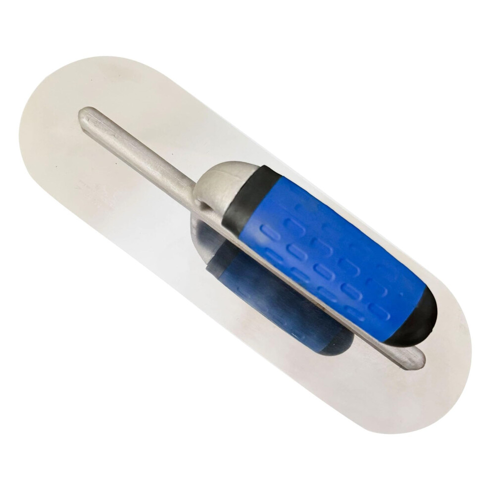 Stainless Steel Rounded Corner Masonry Trowel 30X10cm With Ergonomic Comfort Grip For Plastering 9113335424425