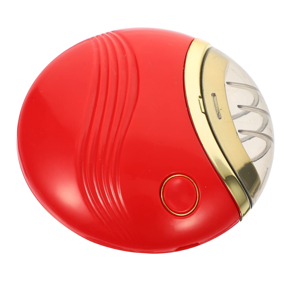Red Electric Nail Clipper With Safe Circular Blade, Quiet Usb Rechargeable Trimmer For Home And Travel,