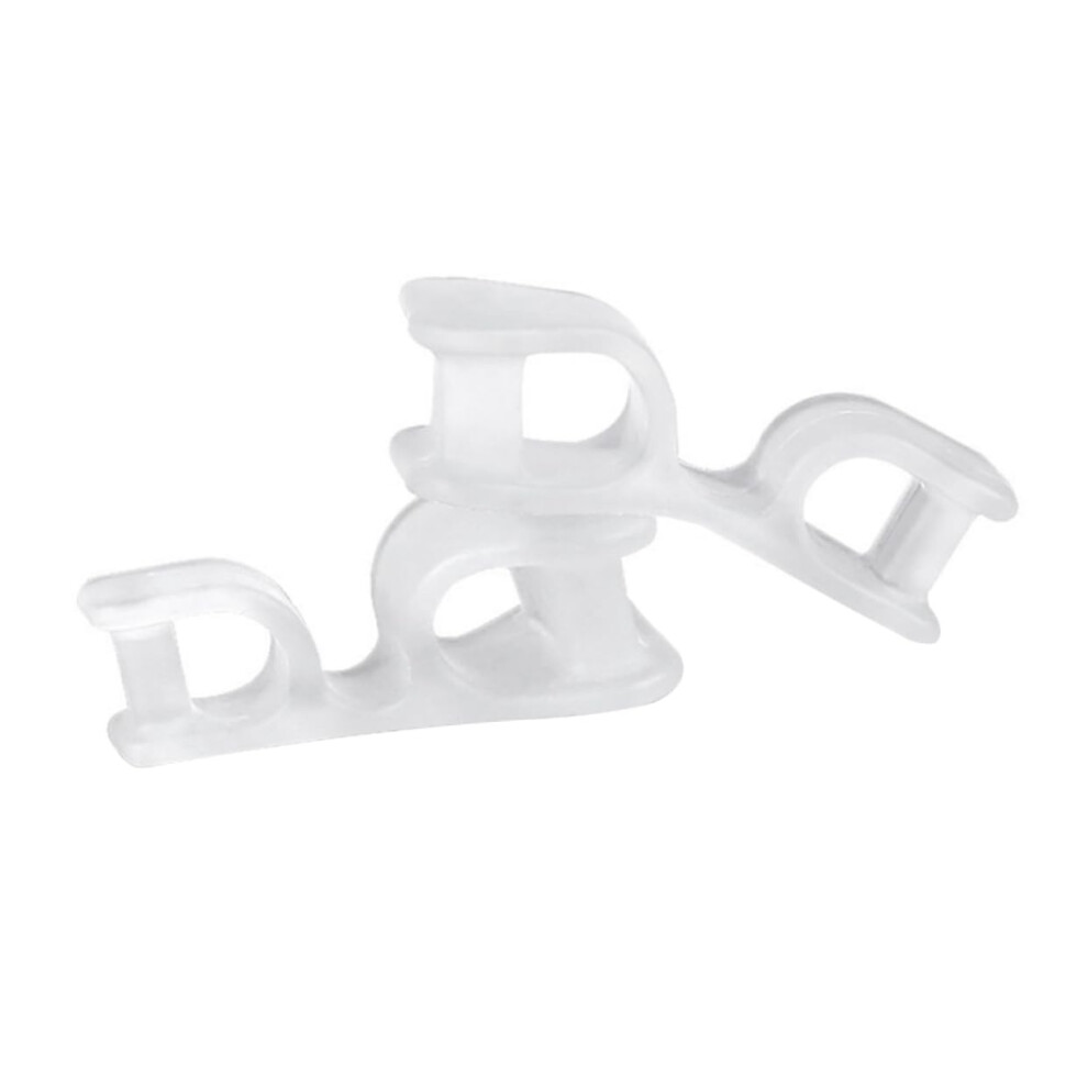 Toe Separators for Overlapping Toes, Soft SEBS Bunion Corrector with Toe Alignment Support and Cushioning
