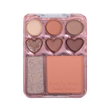 8 Color Eyeshadow Palette USA02 with Matte and Shimmer Shades, Long Lasting Glitter Eye Makeup