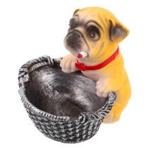 Dog Ashtray Resin Dog Figurine Design Handmade for Home Decor Indoor and Outdoor Use
