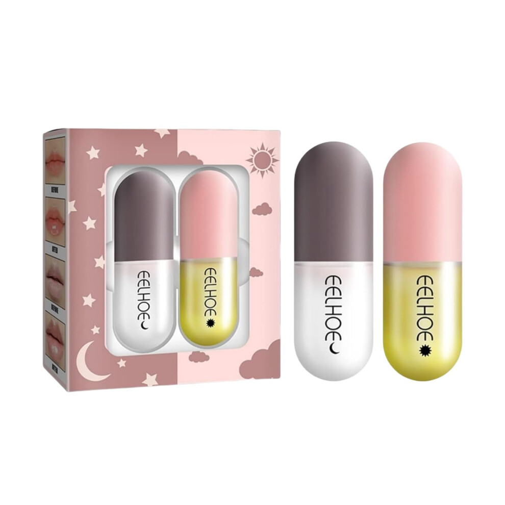 Lip Plumping Gloss with Deep Hydration Therapy, Lightweight Moisturizing Lip Balm for Dry Lips