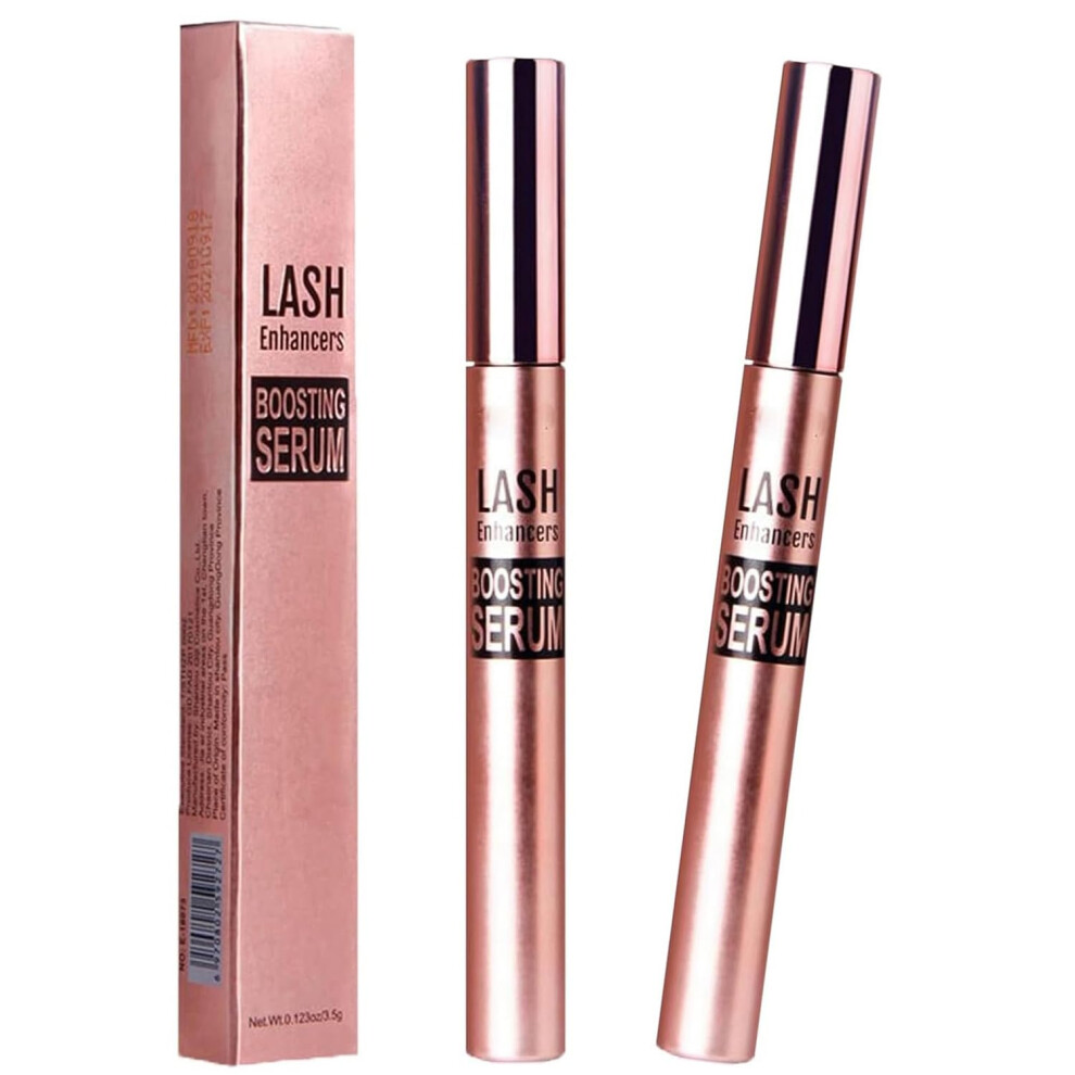 Eyelash Growth Serum 2PCS for Longer Fuller Thicker Lashes, Lash Enhancer Serum with Gentle Botanical Formula