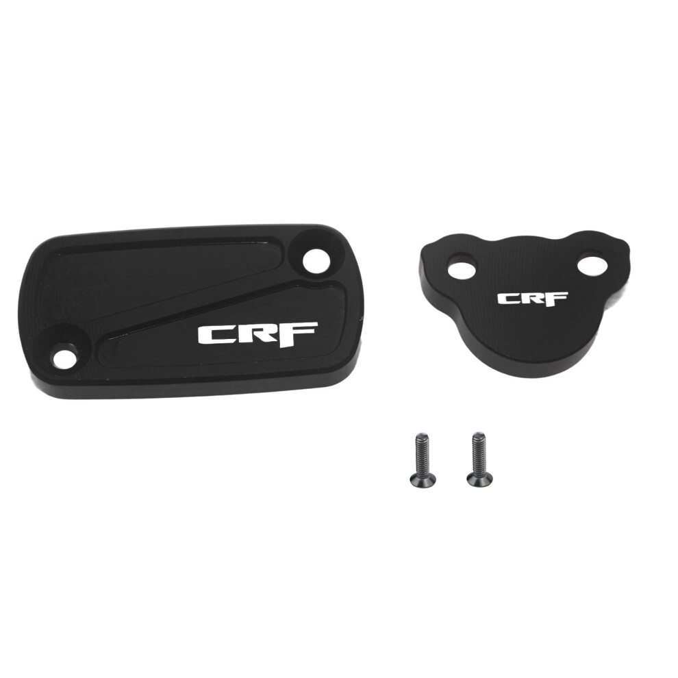 Motorcycle Brake Reservoir Cover Cnc Aluminium Fluid Cap For Honda Crf Cr125r Cr250r Crf450r Black 9053599871934