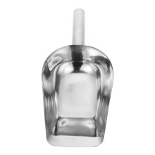 Stainless Steel Ice Scoop with Ergonomic Grip for Kitchen Bar Flour Grain and MultiPurpose Use