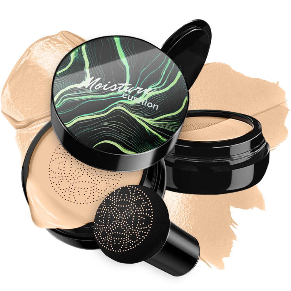 Cream Mushroom Head Bb Liquid Foundation #02 Natural Radiant Coverage Longlasting Hydration Makeup Base