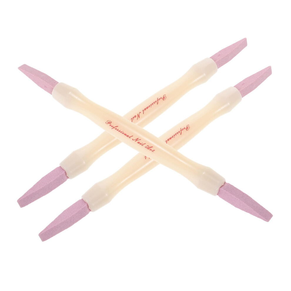 Quartz DualHead Nail File Pen and Cuticle Remover, 2 in 1 SalonQuality Pedicure Tool