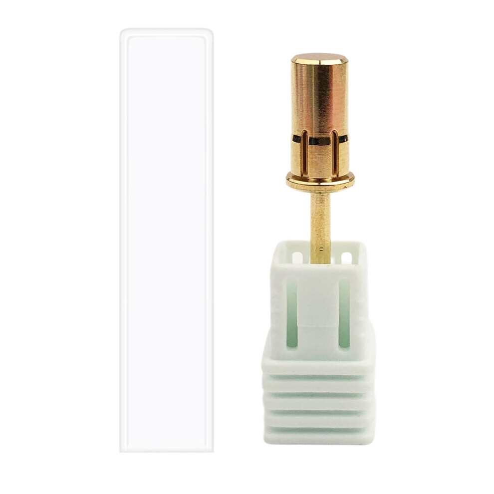Gold Stainless Steel Pedicure Mandrel Bit for Manicure and Pedicure, Smooth Balanced Rotation, Fast Ring Replacement