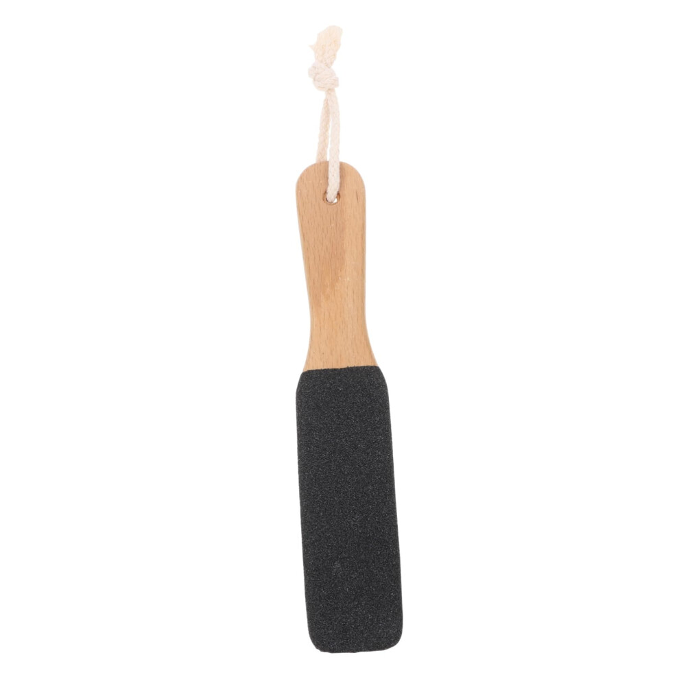 Foot File DoubleSided Pedicure Tool with Wooden Handle for Callus Removal and Smooth Feet