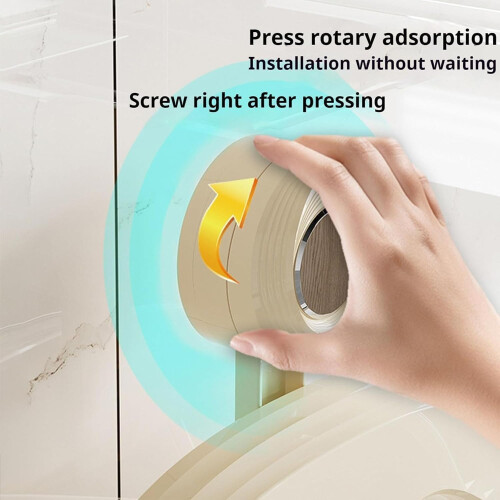 Pot Lid Holder Wall Mounted with Suction Cups, 2Tier Drill SpaceSaving Kitchen Organizer 2
