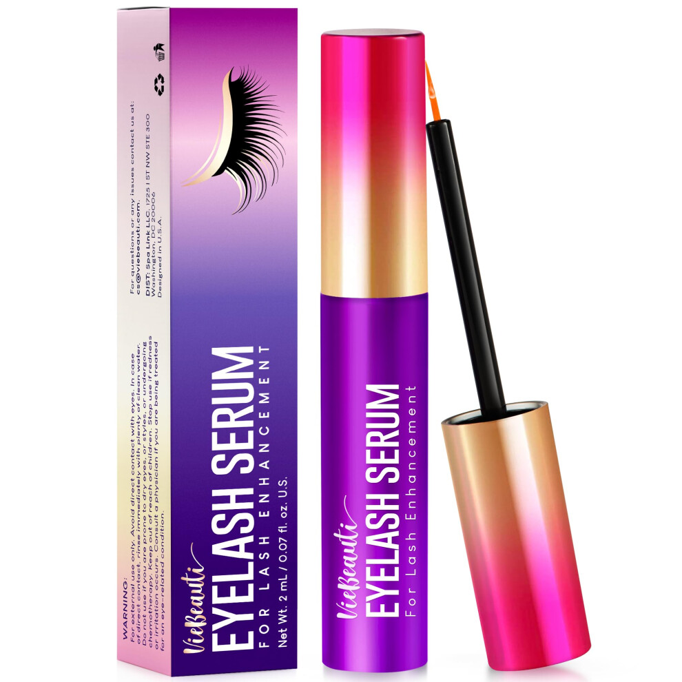 Eyelash Growth Serum with Botanical Peptides for Fuller Thicker Lashes Sensitive Eyes 2ML