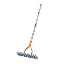 Dethatching Rake with Ergonomic Long Handle for Deep Soil Loosening in Gardens Parks and Farms 1.3m