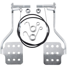 Go Kart Brake and Throttle Pedal Kit with 60 Inch Cable, Universal Fit for 196cc 212cc Models