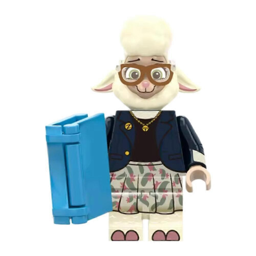 (sheep)Zootopia Cartoon Building Block Figures 8pcs Display Gift for Collector